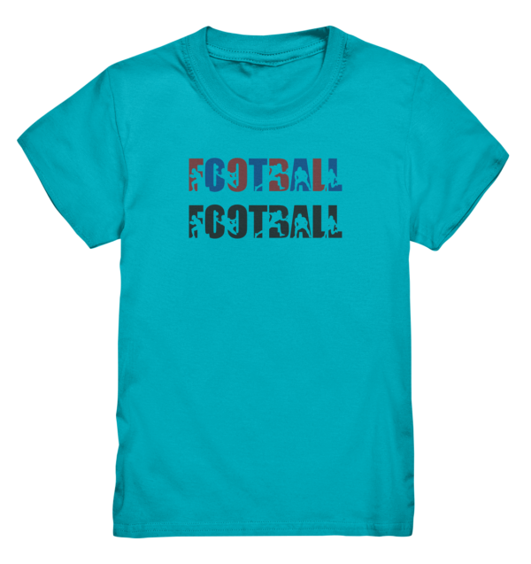 Football Silhouette - Kids Premium Shirt - Amfoo Shop