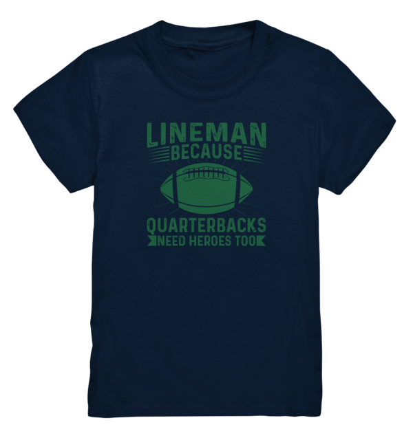 Lineman Heroes Green - Kids Premium Shirt - Amfoo Shop