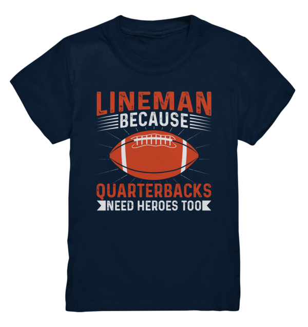 Lineman Quarterback Heroes - Kids Premium Shirt - Amfoo Shop