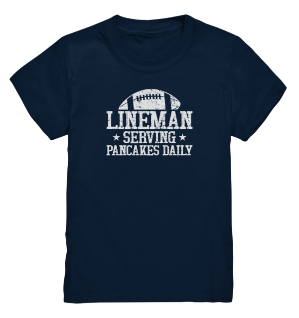 Lineman Serving Pancakes - Kids Premium Shirt - Amfoo Shop