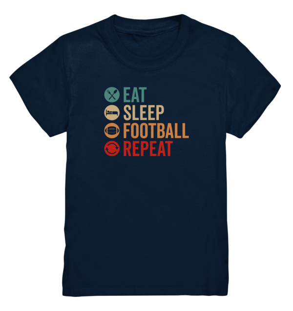 Eat Sleep Football Repeat - Kids Premium Shirt - Amfoo Shop