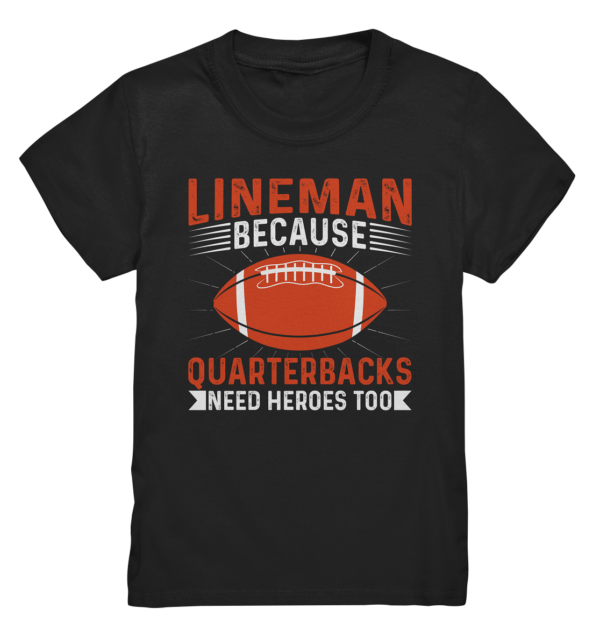 Lineman Quarterback Heroes - Kids Premium Shirt - Amfoo Shop