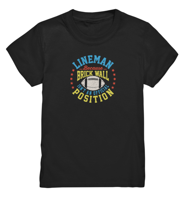 Lineman Brick Wall - Kids Premium Shirt - Amfoo Shop