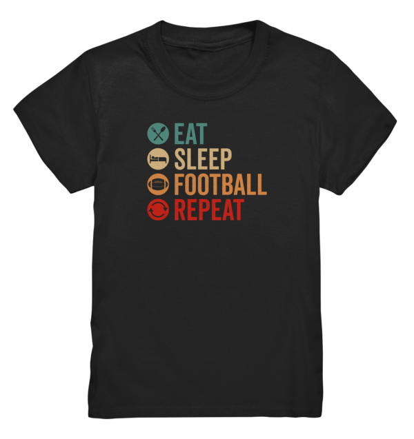 Eat Sleep Football Repeat - Kids Premium Shirt - Amfoo Shop