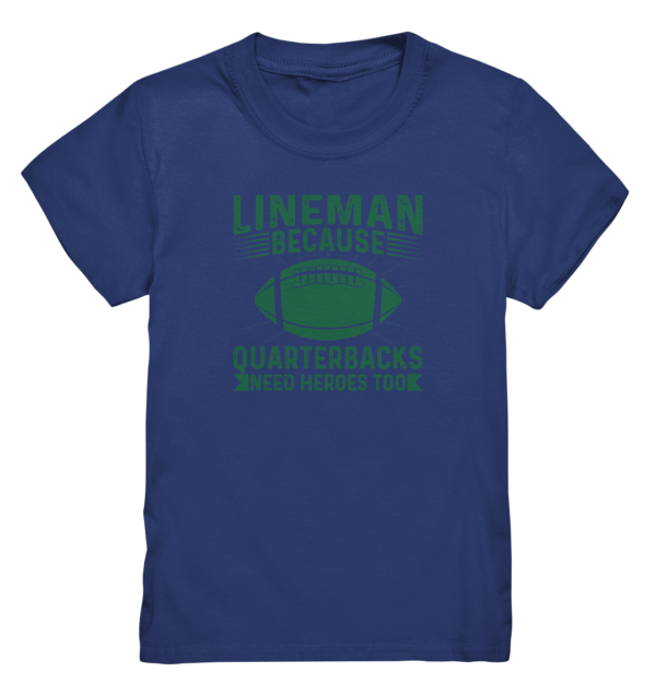 Lineman Heroes Green - Kids Premium Shirt - Amfoo Shop