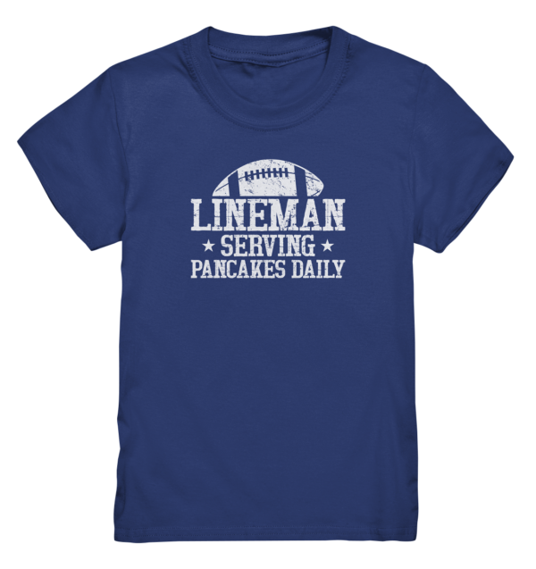 Lineman Serving Pancakes - Kids Premium Shirt - Amfoo Shop