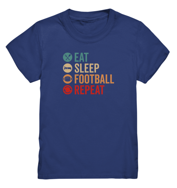 Eat Sleep Football Repeat - Kids Premium Shirt - Amfoo Shop