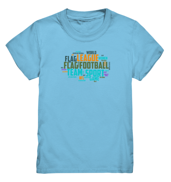 Flag Football Word Bubble - Kids Premium Shirt - Amfoo Shop