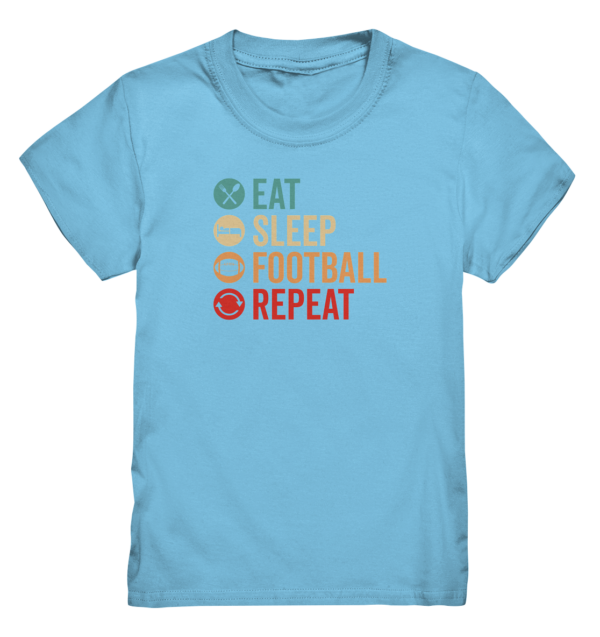 Eat Sleep Football Repeat - Kids Premium Shirt - Amfoo Shop