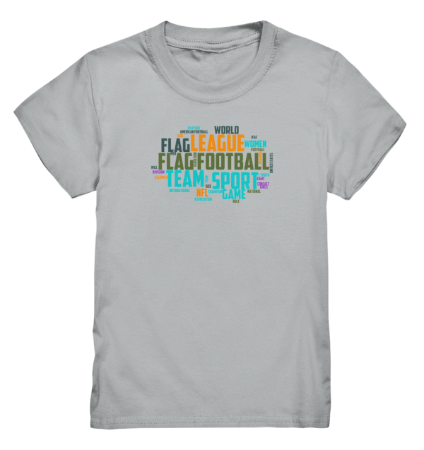 Flag Football Word Bubble - Kids Premium Shirt - Amfoo Shop