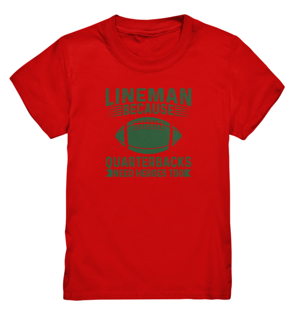 Lineman Heroes Green - Kids Premium Shirt - Amfoo Shop