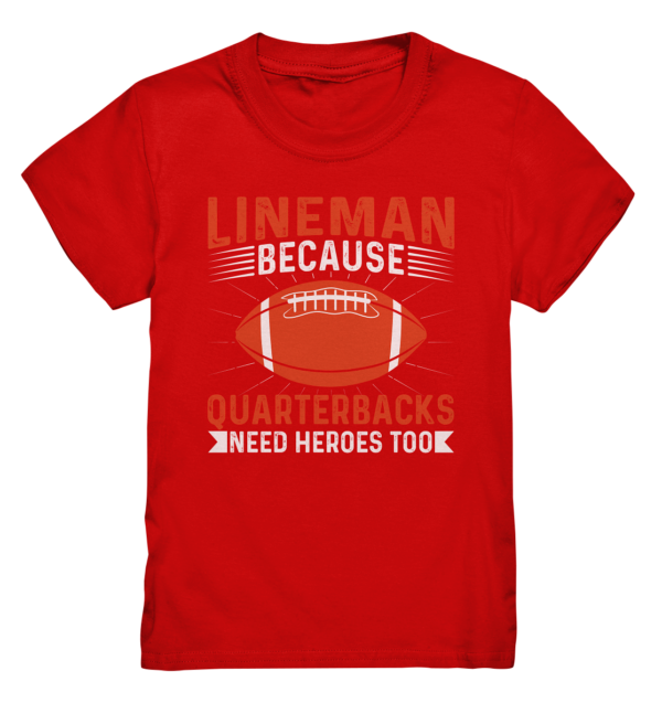 Lineman Quarterback Heroes - Kids Premium Shirt - Amfoo Shop