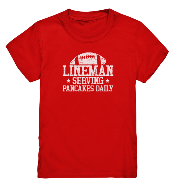 Lineman Serving Pancakes - Kids Premium Shirt - Amfoo Shop