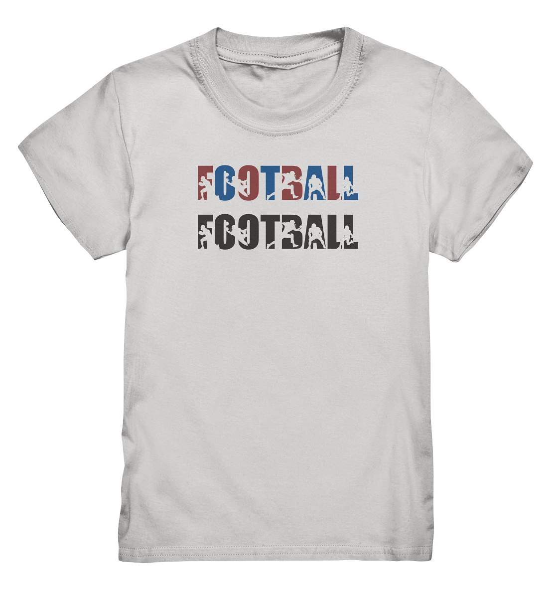 Football Silhouette - Kids Premium Shirt - Amfoo Shop