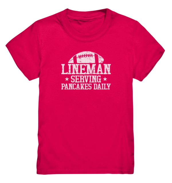 Lineman Serving Pancakes - Kids Premium Shirt - Amfoo Shop