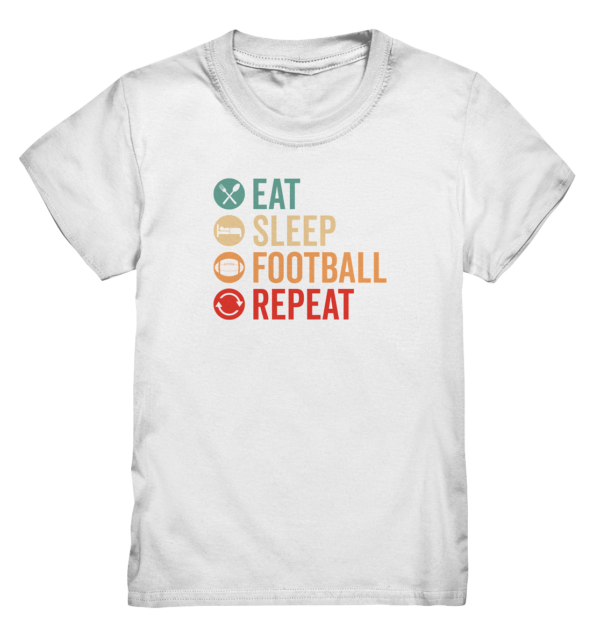 Eat Sleep Football Repeat - Kids Premium Shirt - Amfoo Shop