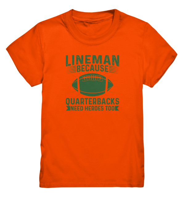 Lineman Heroes Green - Kids Premium Shirt - Amfoo Shop