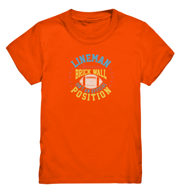 Lineman Brick Wall - Kids Premium Shirt - Amfoo Shop