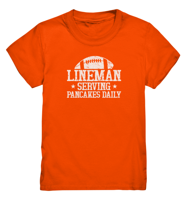 Lineman Serving Pancakes - Kids Premium Shirt - Amfoo Shop