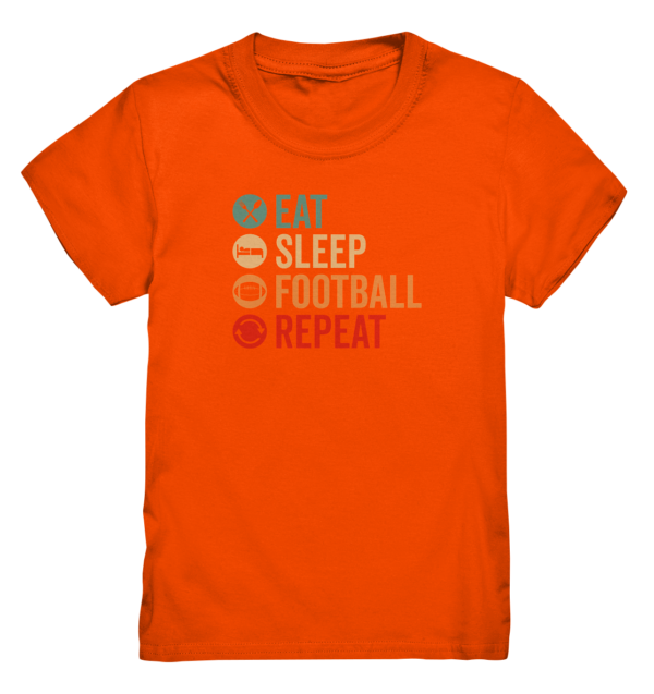 Eat Sleep Football Repeat - Kids Premium Shirt - Amfoo Shop