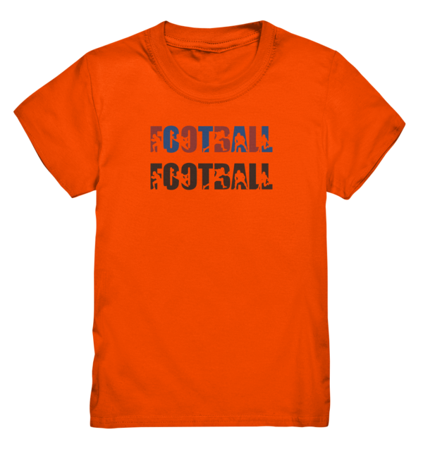 Football Silhouette - Kids Premium Shirt - Amfoo Shop