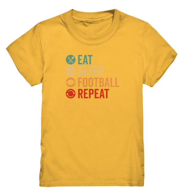 Eat Sleep Football Repeat - Kids Premium Shirt - Amfoo Shop