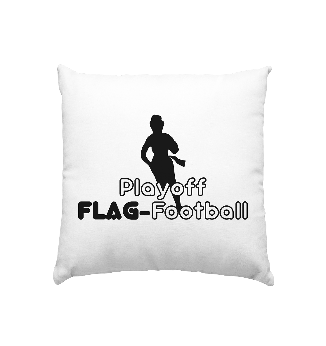 Playoff Flag Football Women black - Kissen 40x40cm - Amfoo Shop