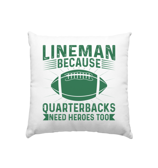 Lineman Heroes Green - Kissen 40x40cm - Amfoo Shop