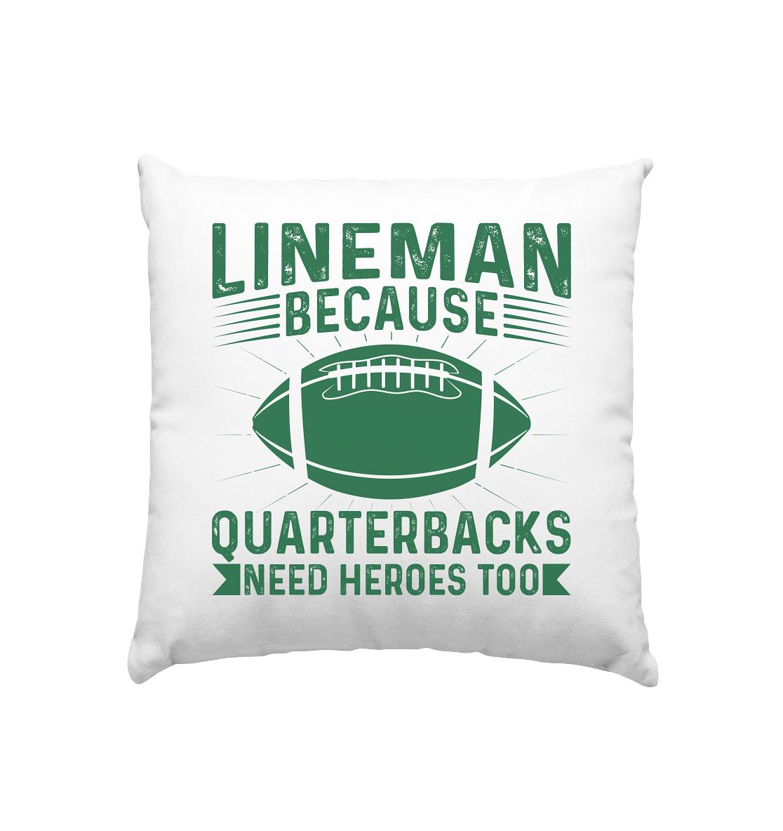 Lineman Heroes Green - Kissen 40x40cm - Amfoo Shop