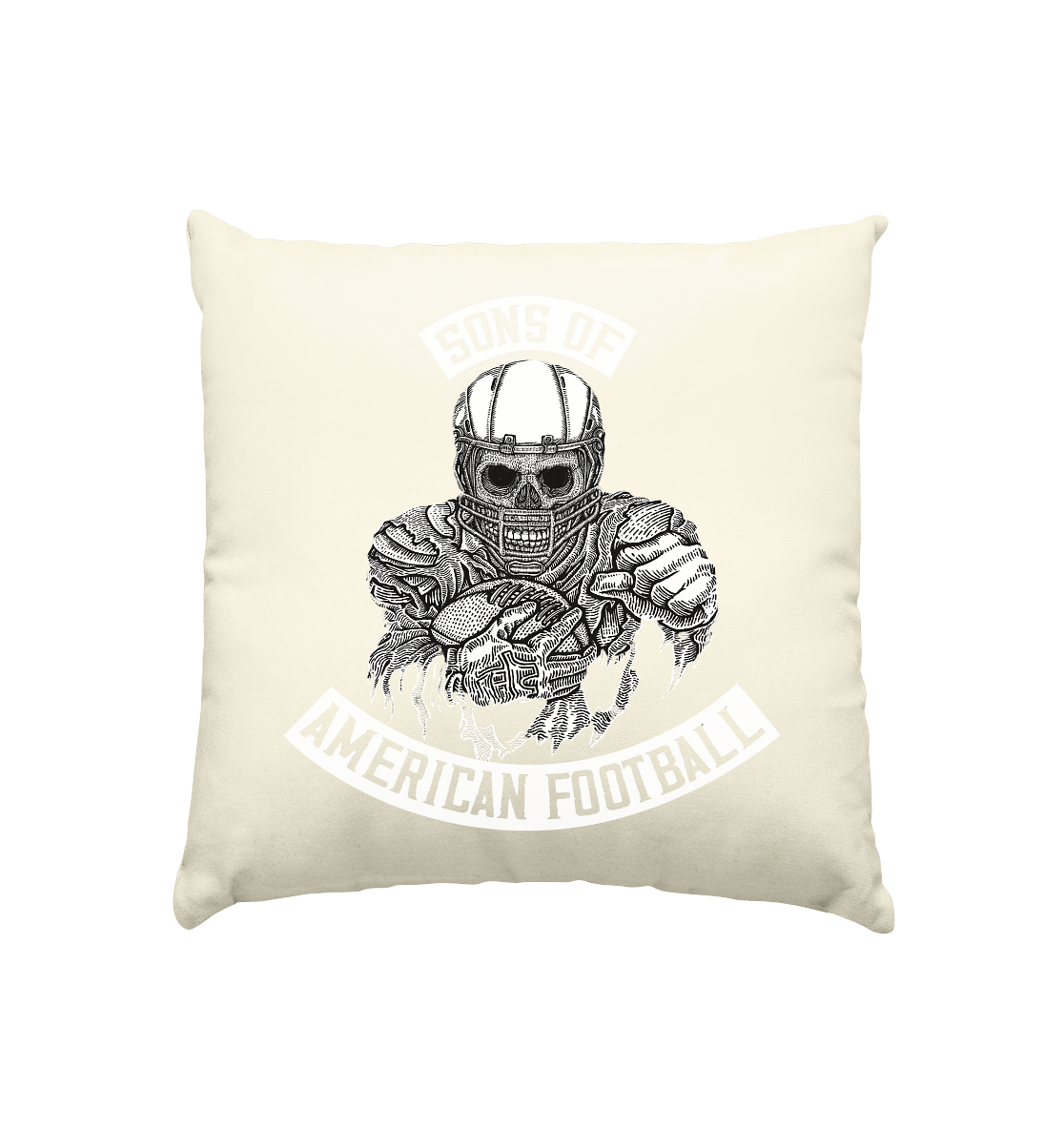 SAMFO Sons of American Football - Kissen natur 40x40cm - Amfoo Shop