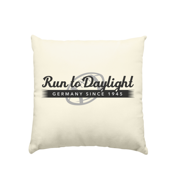 Run to Daylight - Kissen natur 40x40cm - Amfoo Shop