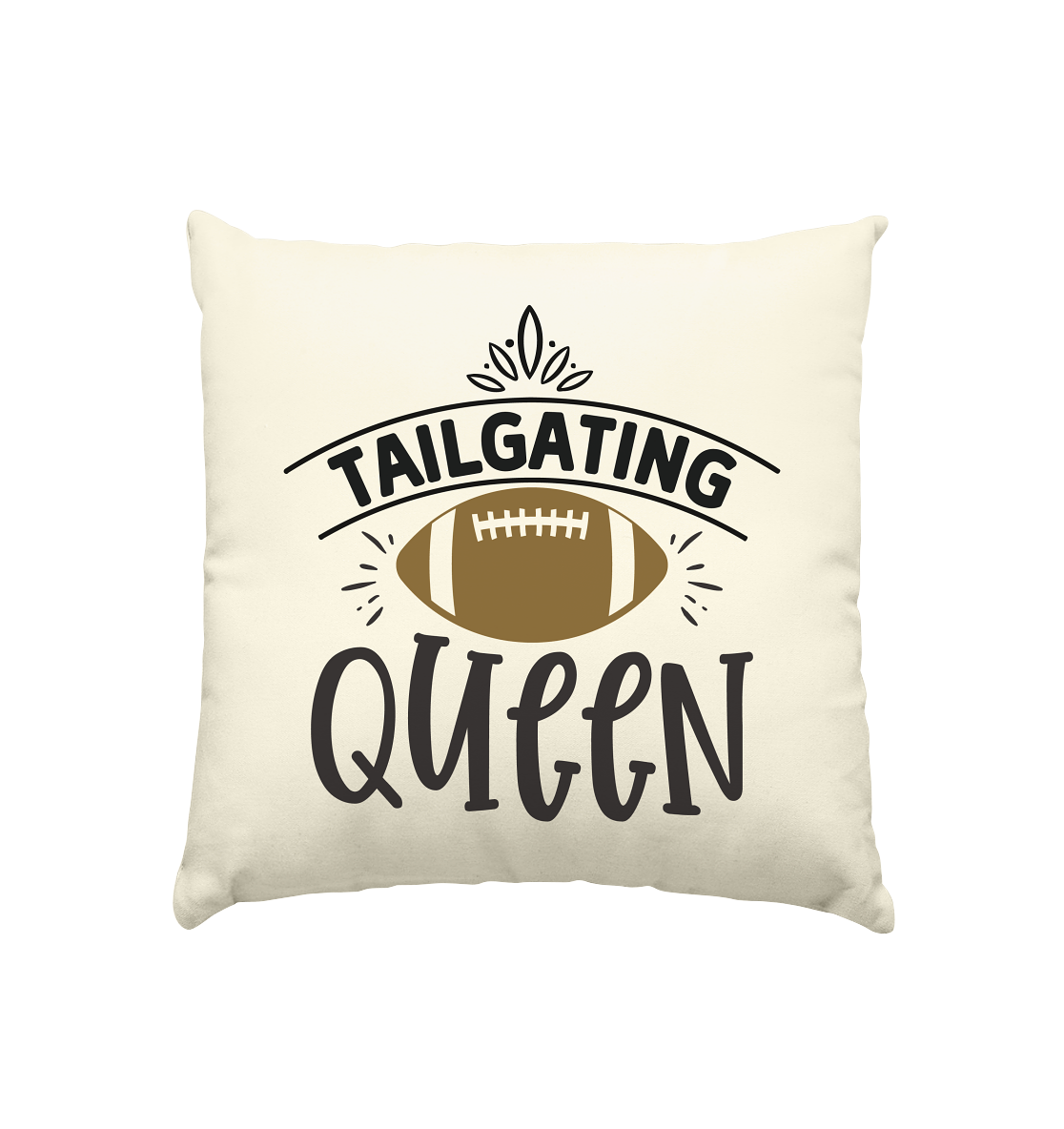 Tailgating Queen - Kissen natur 40x40cm - Amfoo Shop