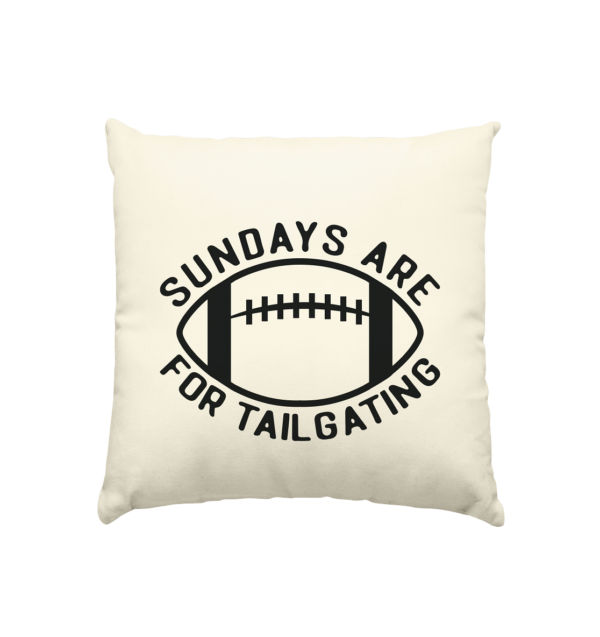 Sundays are for Tailgating II - Kissen natur 40x40cm - Amfoo Shop