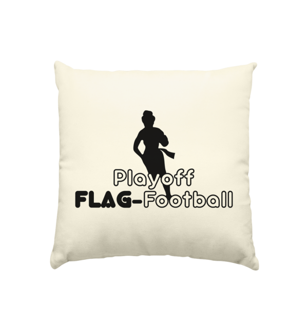 Playoff Flag Football Women black - Kissen natur 40x40cm - Amfoo Shop