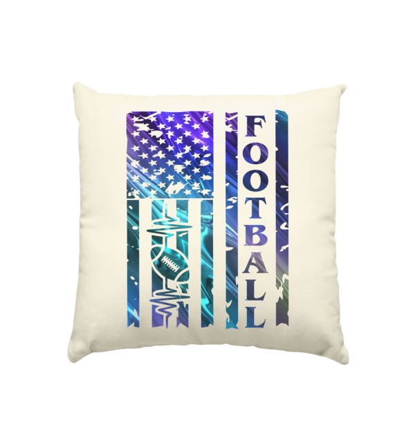 USA Football Flag - Kissen natur 40x40cm - Amfoo Shop