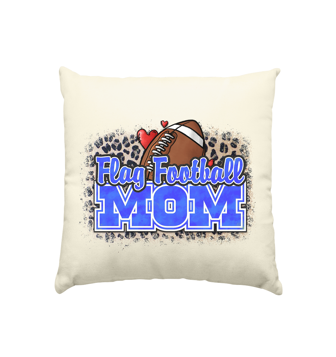 Flag Football Mom - Kissen natur 40x40cm - Amfoo Shop