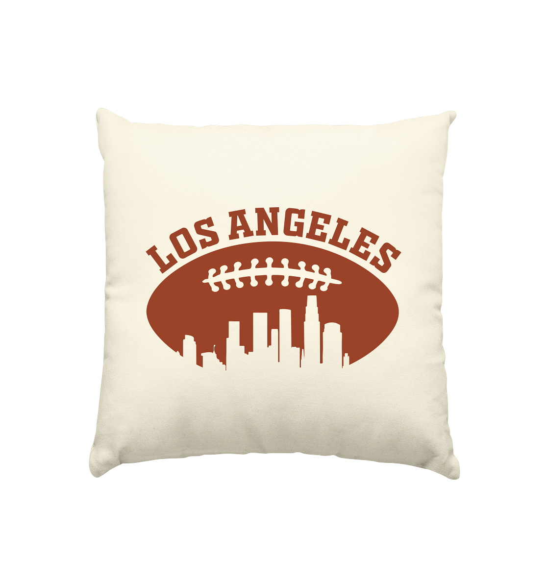 Los Angeles Football Silhouette - Kissen natur 40x40cm - Amfoo Shop