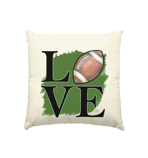 Football Love II - Kissen natur 40x40cm - Amfoo Shop