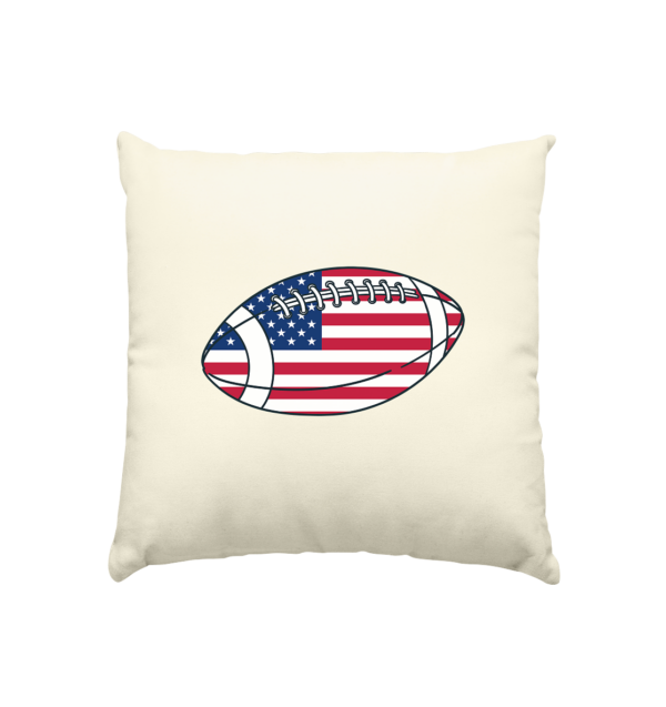 USA Football - Kissen natur 40x40cm - Amfoo Shop