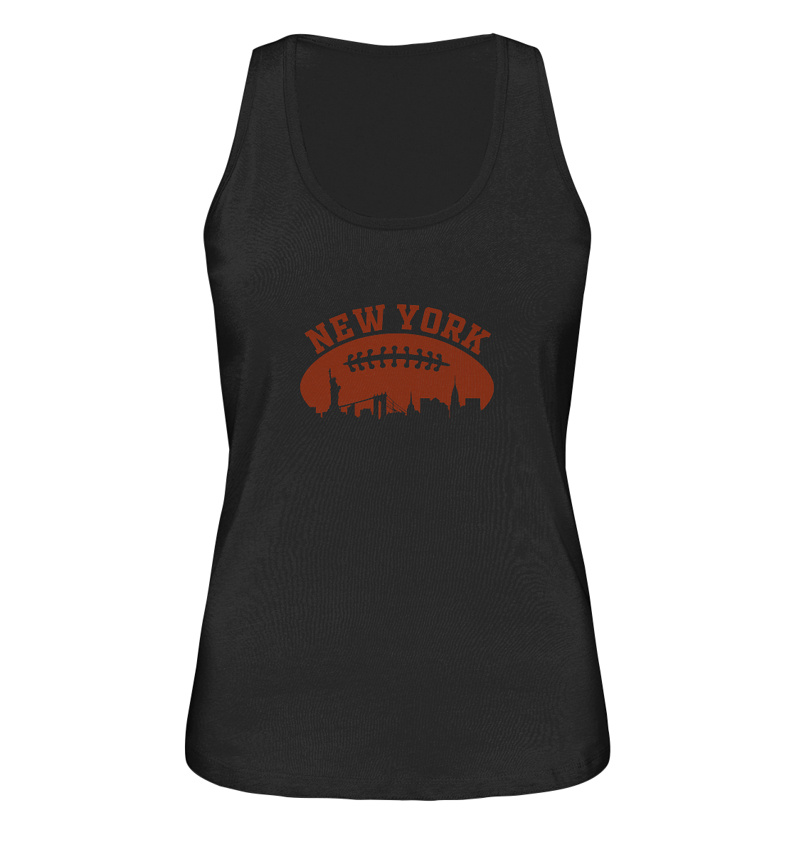 New York Football Silhoutte - Ladies Organic Tank-Top - Amfoo Shop