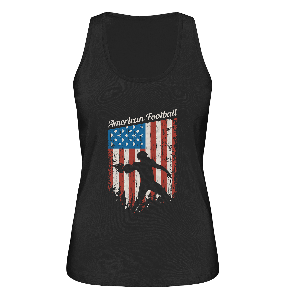 American Football Banner - Ladies Organic Tank-Top - Amfoo Shop