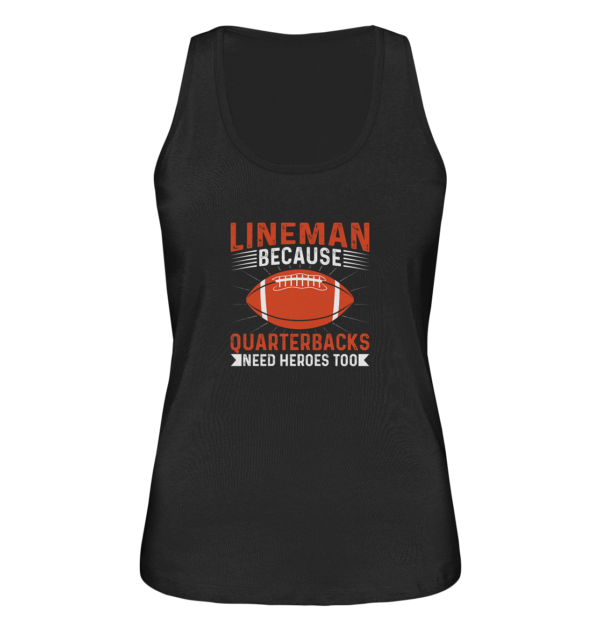 Lineman Quarterback Heroes - Ladies Organic Tank-Top - Amfoo Shop