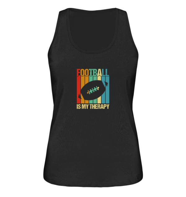 Football is my Therapy - Ladies Organic Tank-Top - Amfoo Shop