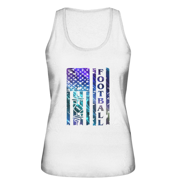 USA Football Flag - Ladies Organic Tank-Top - Amfoo Shop