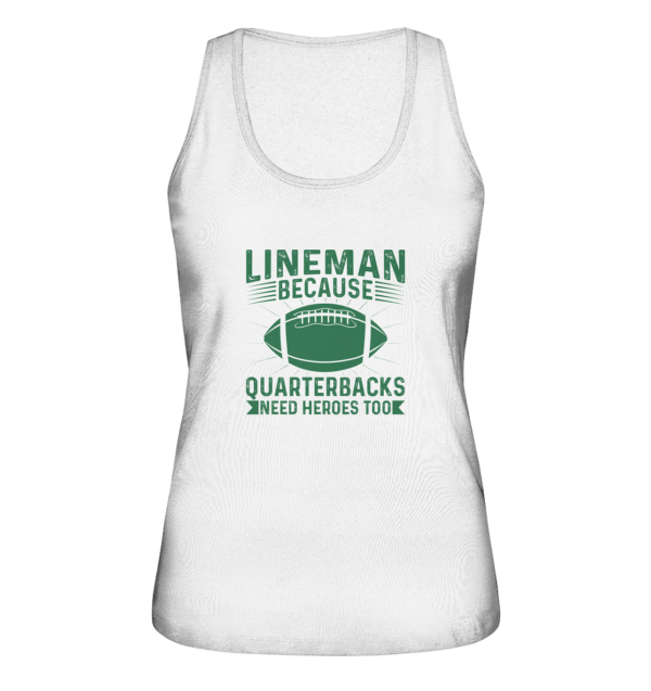 Lineman Heroes Green - Ladies Organic Tank-Top - Amfoo Shop