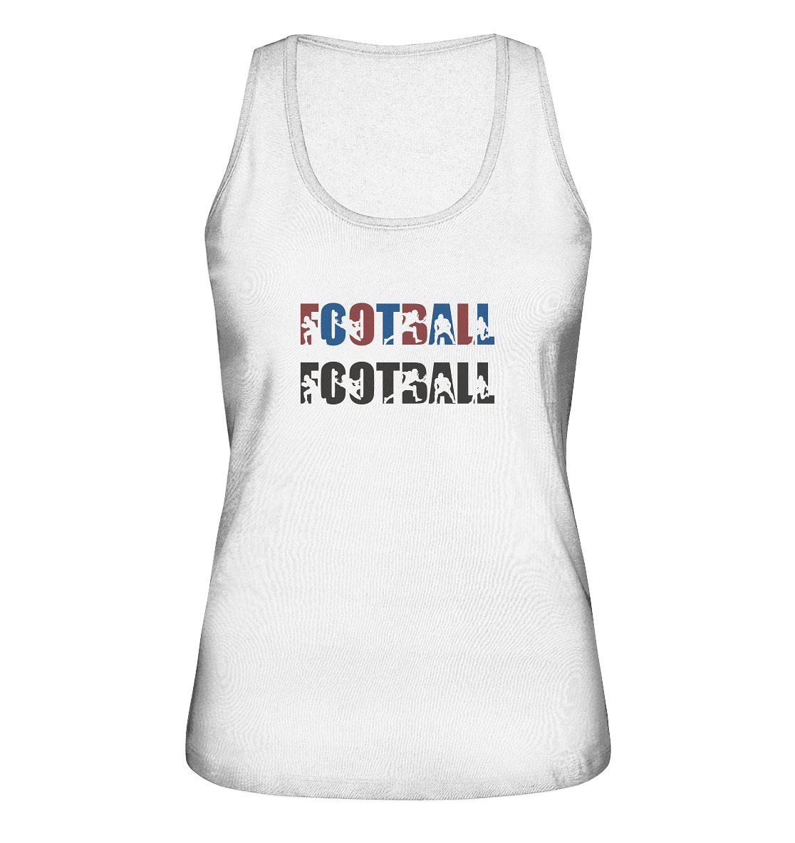 Football Silhouette - Ladies Organic Tank-Top - Amfoo Shop