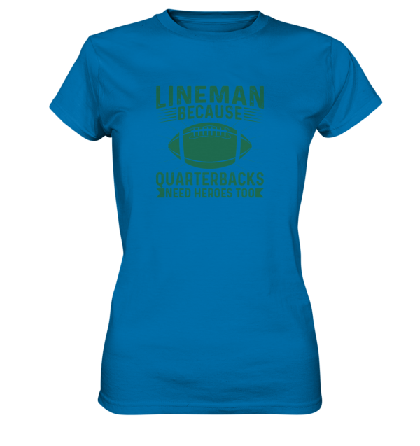 Lineman Heroes Green - Ladies Premium Shirt - Amfoo Shop