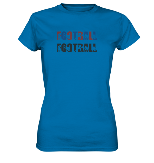 Football Silhouette - Ladies Premium Shirt - Amfoo Shop