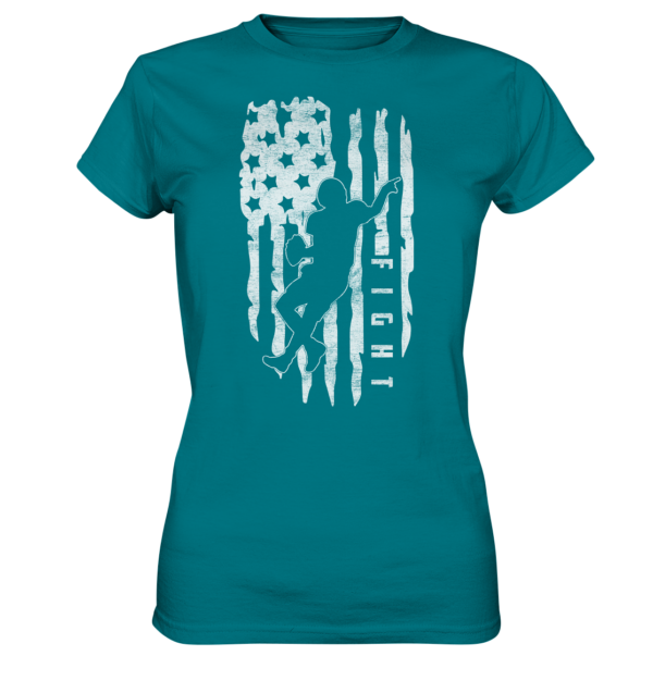 USA Flag Fight - Ladies Premium Shirt - Amfoo Shop