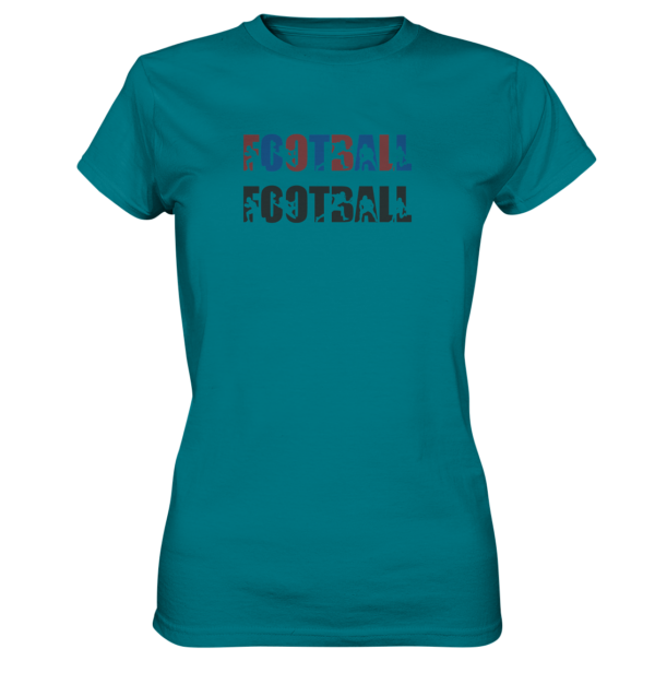 Football Silhouette - Ladies Premium Shirt - Amfoo Shop